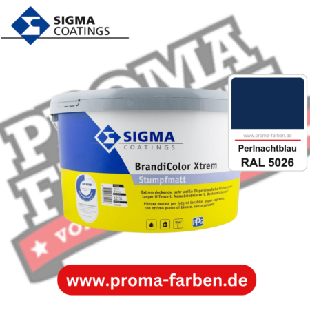 SIGMA Brandicolor Xtrem kaufen bei Proma Farben RAL 5026 Perlnachtblau