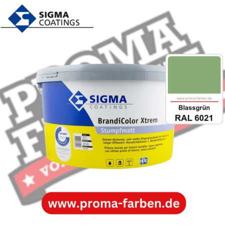 SIGMA Brandicolor Xtrem kaufen bei Proma Farben RAL 6021 Blassgrün