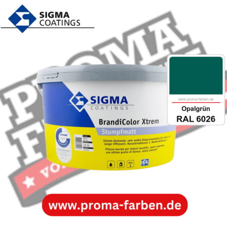 SIGMA Brandicolor Xtrem kaufen bei Proma Farben RAL 6026 Opalgrün