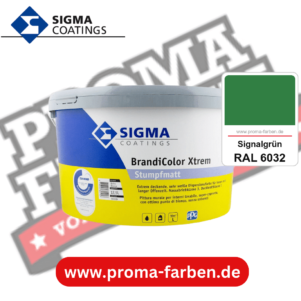 SIGMA Brandicolor Xtrem kaufen bei Proma Farben RAL 6032 Signalgrün