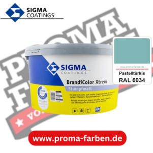 SIGMA Brandicolor Xtrem kaufen bei Proma Farben RAL 6034 Pastelltürkis