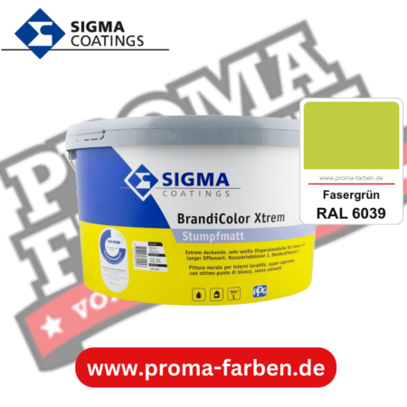 SIGMA Brandicolor Xtrem kaufen bei Proma Farben RAL 6039 Fasergrün