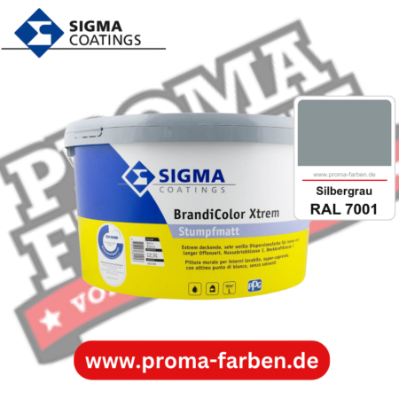 SIGMA Brandicolor Xtrem kaufen bei Proma Farben RAL 7001 Silbergrau