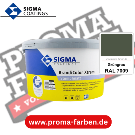 SIGMA Brandicolor Xtrem kaufen bei Proma Farben RAL 7009 Grüngrau