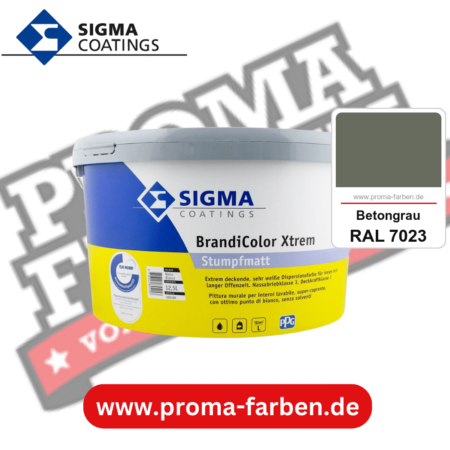 SIGMA Brandicolor Xtrem kaufen bei Proma Farben RAL 7023 Betongrau