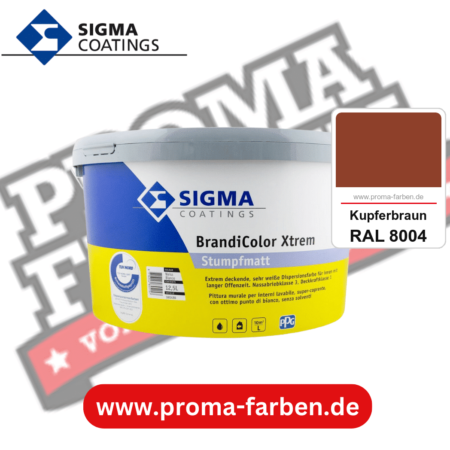 SIGMA Brandicolor Xtrem kaufen bei Proma Farben RAL 8004 Kupferbraun