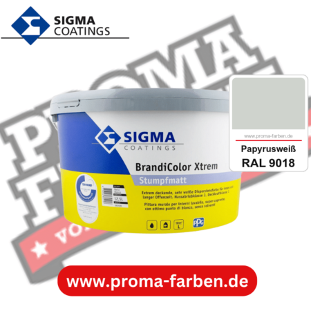 SIGMA Brandicolor Xtrem kaufen bei Proma Farben RAL 9018 Papyrusweiß