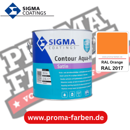 SIGMA Contour Aqua-PU Gloss kaufen bei Proma Farben RAL 2017 RAL Orange
