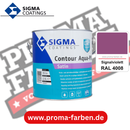 SIGMA Contour Aqua-PU Gloss kaufen bei Proma Farben RAL 4008 Signalviolett