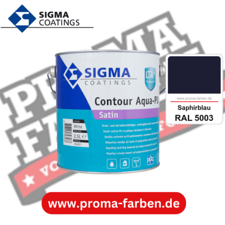 SIGMA Contour Aqua-PU Gloss kaufen bei Proma Farben RAL 5003 Saphirblau