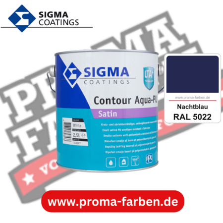 SIGMA Contour Aqua-PU Gloss kaufen bei Proma Farben RAL 5022 Nachtblau