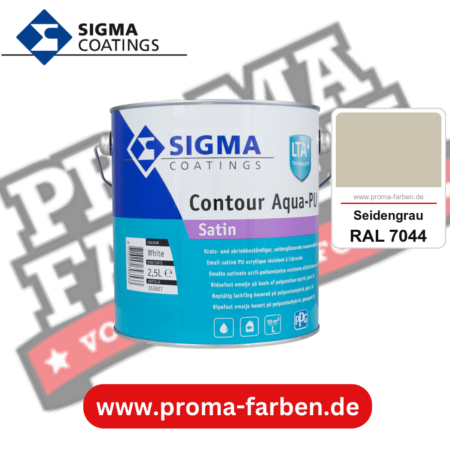 SIGMA Contour Aqua-PU Gloss kaufen bei Proma Farben RAL 7044 Seidengrau