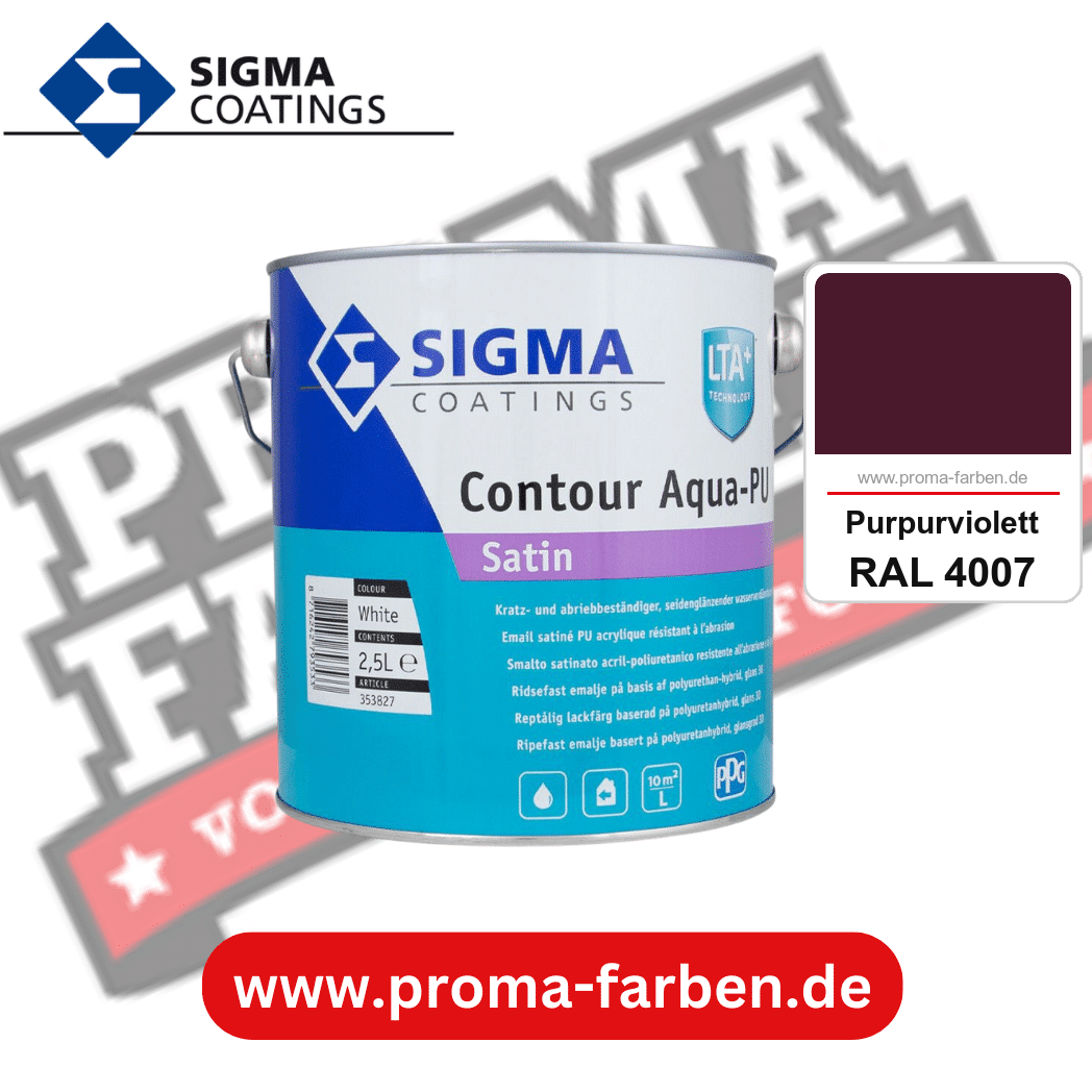 SIGMA Contour Aqua-PU Matt kaufen bei Proma Farben RAL 4007 Purpurviolett