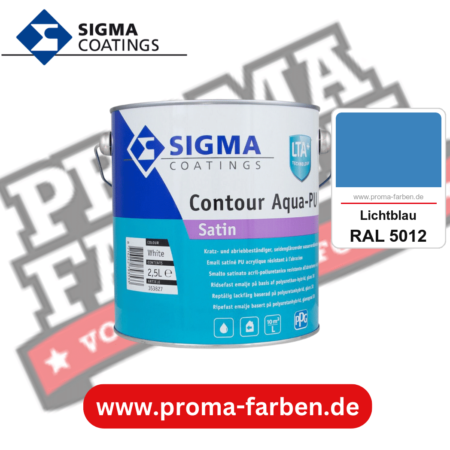 SIGMA Contour Aqua-PU Matt kaufen bei Proma Farben RAL 5012 Lichtblau
