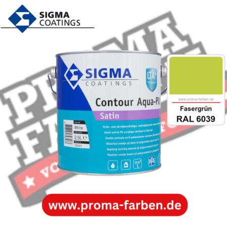 SIGMA Contour Aqua-PU Matt kaufen bei Proma Farben RAL 6039 Fasergrün