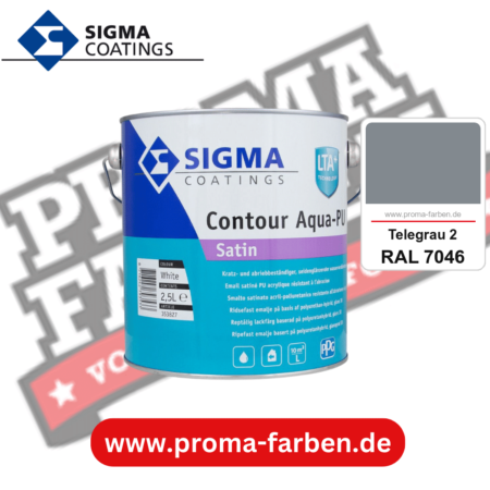 SIGMA Contour Aqua-PU Matt kaufen bei Proma Farben RAL 7046 Telegrau 2