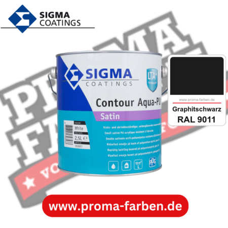 SIGMA Contour Aqua-PU Matt kaufen bei Proma Farben RAL 9011 Graphitschwarz