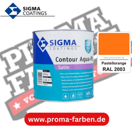SIGMA Contour Aqua-PU Satin kaufen bei Proma Farben RAL 2003 Pastellorange