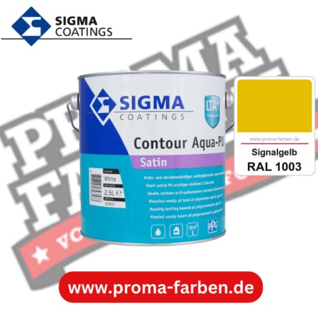 SIGMA Contour Aqua-PU Spray Primer kaufen bei Proma Farben RAL 1003 Signalgelb