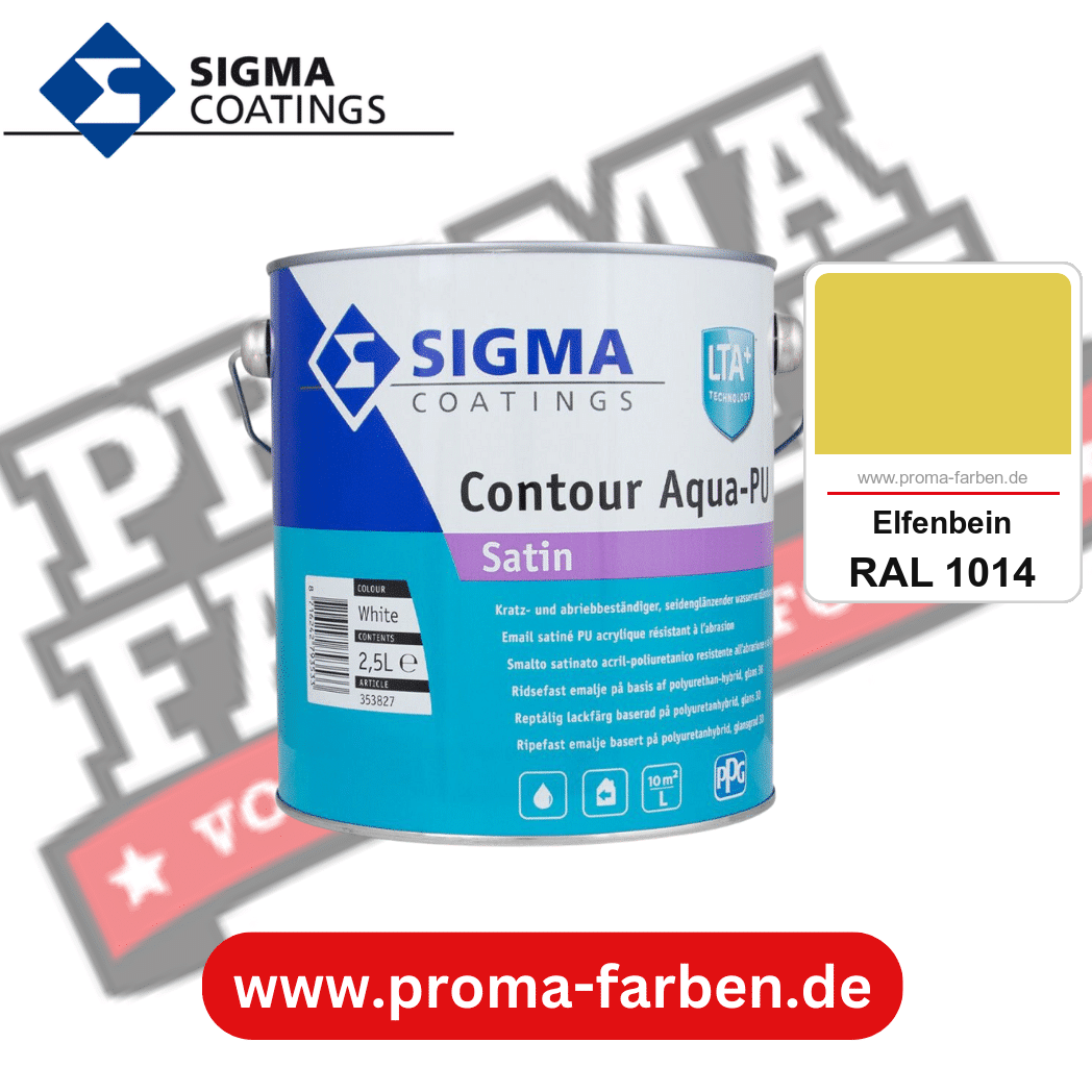 SIGMA Contour Aqua-PU Spray Primer kaufen bei Proma Farben RAL 1014 Elfenbein