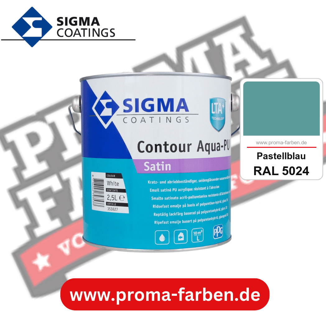 SIGMA Contour Aqua-PU Spray Primer kaufen bei Proma Farben RAL 5024 Pastellblau