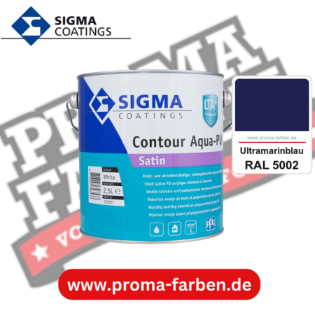 SIGMA Contour Aqua-PU Spray Satin kaufen bei Proma Farben RAL 5002 Ultramarinblau
