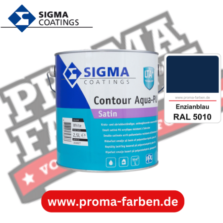 SIGMA Contour Aqua-PU Spray Satin kaufen bei Proma Farben RAL 5010 Enzianblau