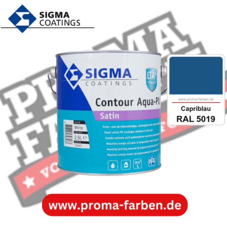 SIGMA Contour Aqua-PU Spray Satin kaufen bei Proma Farben RAL 5019 Capriblau