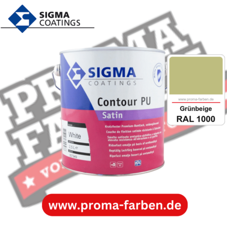 SIGMA Contour Protect PU Satin kaufen bei Proma Farben RAL 1000 Grünbeige