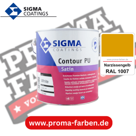 SIGMA Contour Protect PU Satin kaufen bei Proma Farben RAL 1007 Narzissengelb