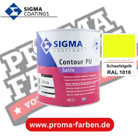 SIGMA Contour Protect PU Satin kaufen bei Proma Farben RAL 1016 Schwefelgelb