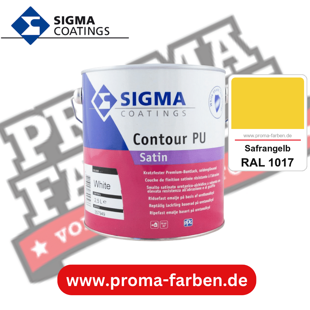 SIGMA Contour Protect PU Satin kaufen bei Proma Farben RAL 1017 Safrangelb