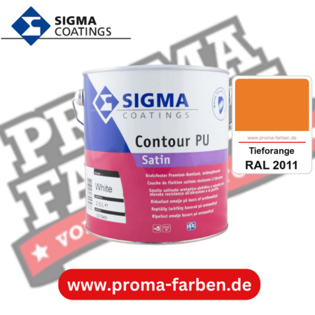 SIGMA Contour Protect PU Satin kaufen bei Proma Farben RAL 2011 Tieforange