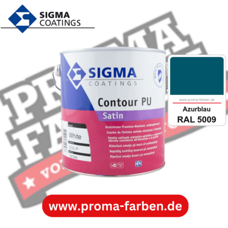 SIGMA Contour Protect PU Satin kaufen bei Proma Farben RAL 5009 Azurblau