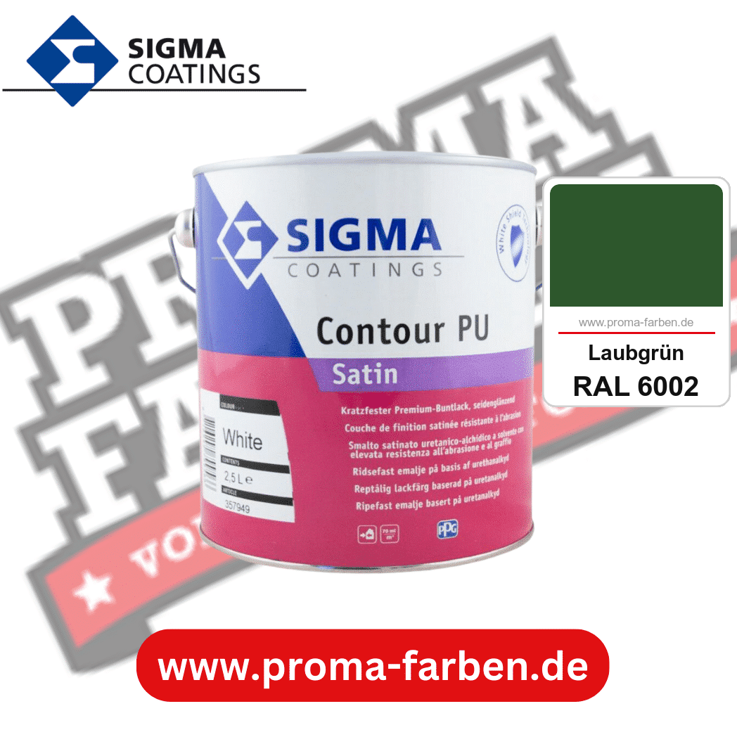 SIGMA Contour Protect PU Satin kaufen bei Proma Farben RAL 6002 Laubgrün