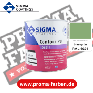 SIGMA Contour Protect PU Satin RAL 6021 Blassgrün