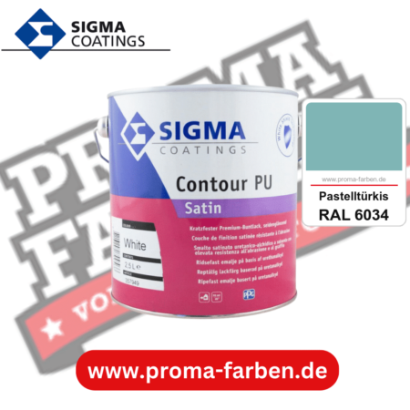 SIGMA Contour Protect PU Satin kaufen bei Proma Farben RAL 6034 Pastelltürkis