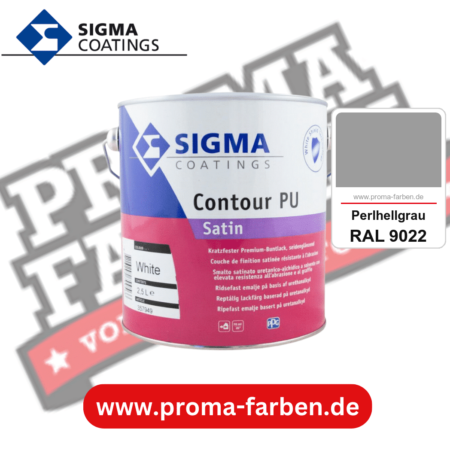 SIGMA Contour Protect PU Satin kaufen bei Proma Farben RAL 9022 Perlhellgrau
