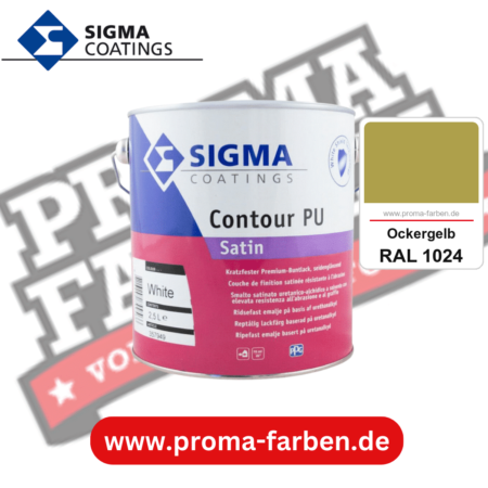 SIGMA Contour PU Matt kaufen bei Proma Farben RAL 1024 Ockergelb