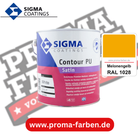 SIGMA Contour PU Matt kaufen bei Proma Farben RAL 1028 Melonengelb
