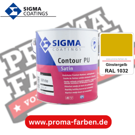 SIGMA Contour PU Matt kaufen bei Proma Farben RAL 1032 Ginstergelb