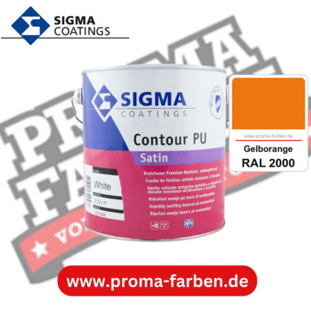 SIGMA Contour PU Matt kaufen bei Proma Farben RAL 2000 Gelborange