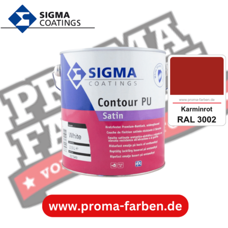 SIGMA Contour PU Matt kaufen bei Proma Farben RAL 3002 Karminrot