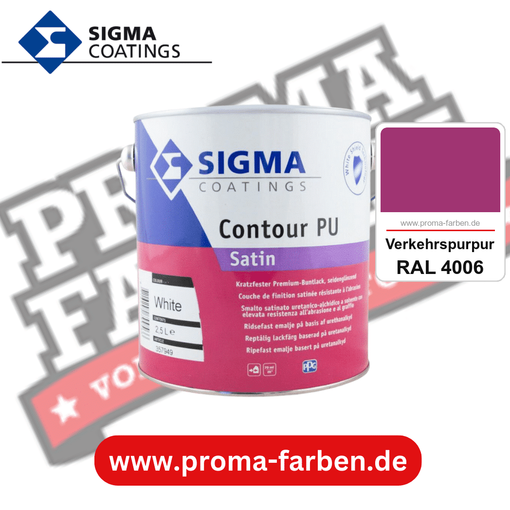 SIGMA Contour PU Matt kaufen bei Proma Farben RAL 4006 Verkehrspurpur
