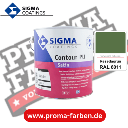 SIGMA Contour PU Matt kaufen bei Proma Farben RAL 6011 Resedagrün