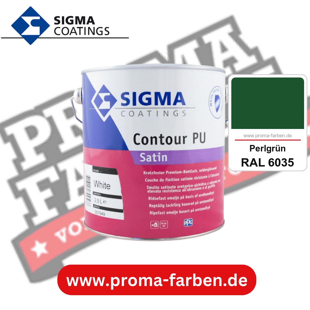 SIGMA Contour PU Matt kaufen bei Proma Farben RAL 6035 Perlgrün