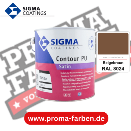 SIGMA Contour PU Matt kaufen bei Proma Farben RAL 8024 Beigebraun