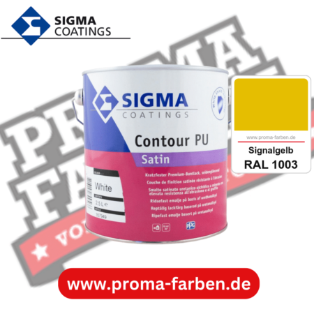 SIGMA Contour PU Satin kaufen bei Proma Farben RAL 1003 Signalgelb