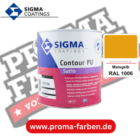 SIGMA Contour PU Satin kaufen bei Proma Farben RAL 1006 Maisgelb