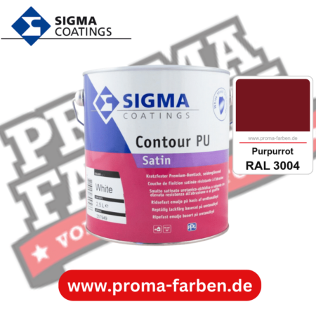 SIGMA Contour PU Satin kaufen bei Proma Farben RAL 3004 Purpurrot